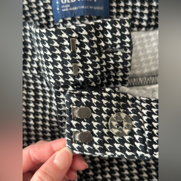 Old Navy Pixie Mid-rise Cropped Pant Houndstooth Work Dress Pant - Picture 7 of 9